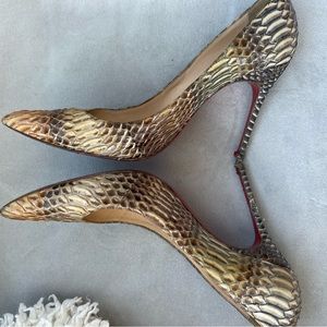 So KATE Alligator Skin - CHRISTIAN LOUBOUTIN PUMPS 37 1/2